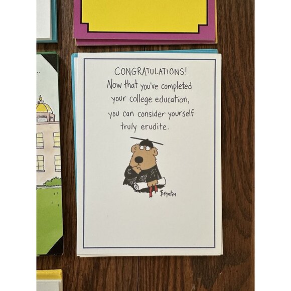 Lot Of 45 Mixed GRADUATION Greeting Cards And Envelopes 8 Designs - Picture 5 of 9